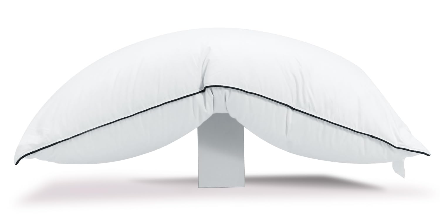 Hyvif Luxury Down Pillow King Size, Ultimate Comfort High Fill Power, 100% Cotton Shell - Soft Bed Pillow For Sleeping - King (2
